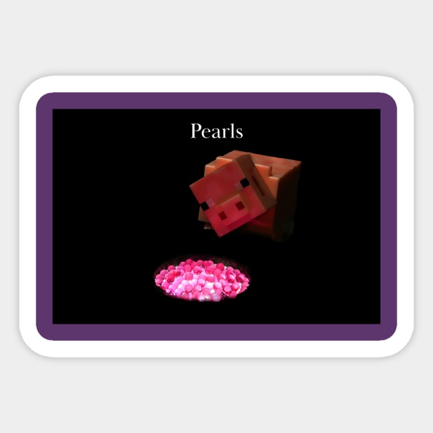 Pearls with Swine - Weed Design Sticker by MrGreenGenes420